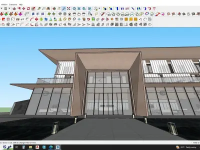 Modern office Building 3d model 3D model