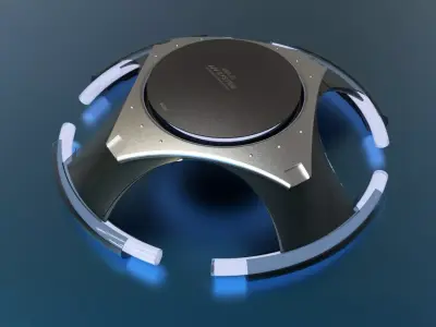 UFO concept mood lighting media player 3D modeling source 3D print model