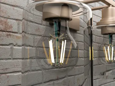 Modern Wall Lights  3D model 3D model