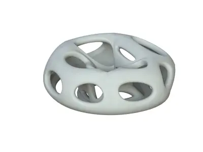 SciFi Cube Object No 65342 Low Poly Shape Low-poly 3D model