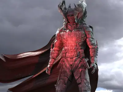 Dark DR Strange Batman Sculpture  3D model