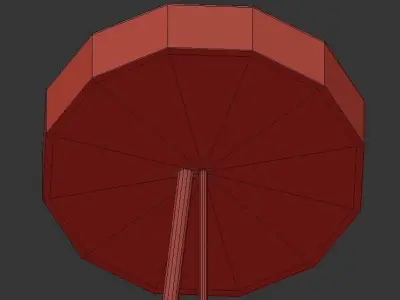 Transmitter pendant light with cube shape 3D model