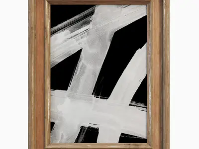 Pottery Barn Polished Gallery Wall Low-poly 3D model