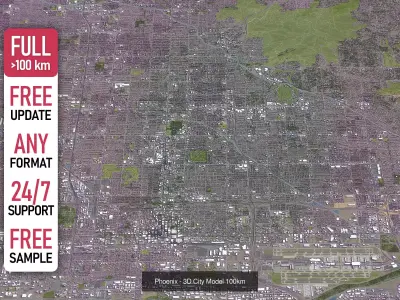 Incheon - 3D City Topography Terrain 3D Model Pack