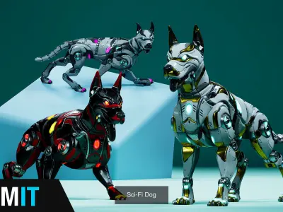 Sci-Fi Animals Robots Pack