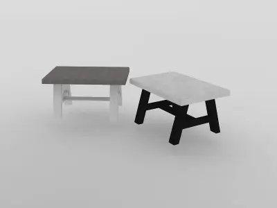 Street Cafe Table 3D model