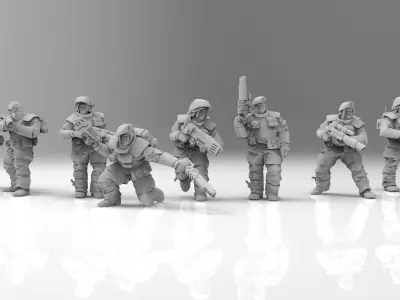 Storm Troopettes 3D print model