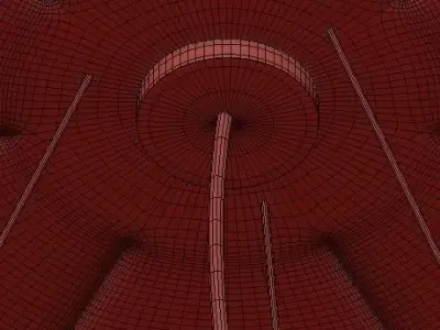 Logico triple nested pendant light 3D model