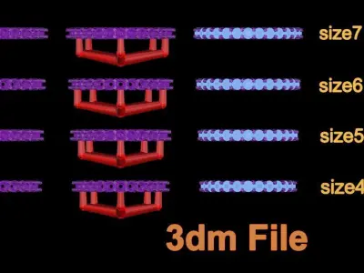 Diamond Infinity Wedding Band or Fashion Band Mix Size 4 5 6 7 3D print model