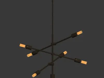 Eladia 6 Light Chandelier 3D model