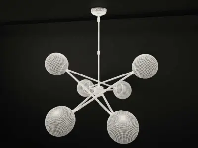 IAN K FOWLER Turenne Large Dynamic Chandelier 3D model