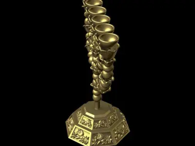 Menorah 3D print model