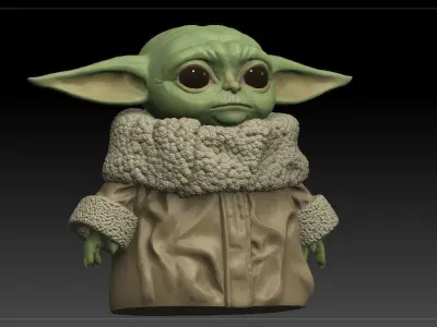 Baby Yoda - The Mandalorian -Star Wars 3D print model