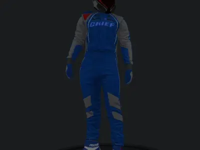 Chief Spacesuit  Low-poly 3D model