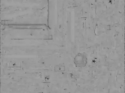 Cracked Star Tank 3D Model SciFi Military Vehicle Low-poly 3D model