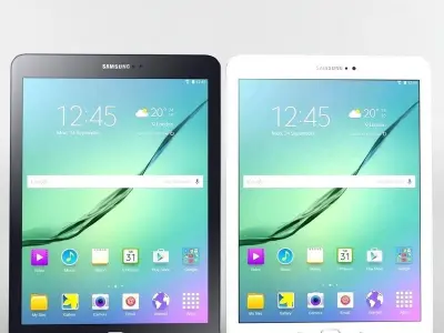 samsung galaxy tab s2 9 7 white black 3D model