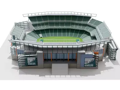 Lincoln Financial Field - Stadium 3D 3D model