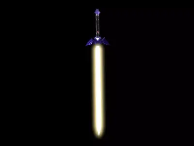 Lightsaber Master Sword  Low-poly 3D model