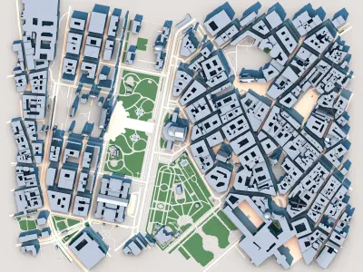 Burgtheater Vienna Austria 3D model
