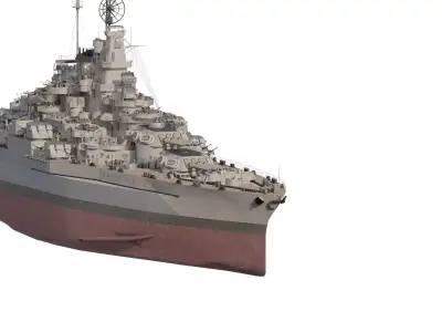AMERICAN NAVY 1940s  COLORADO CLASS BATTLESHIP 3D model