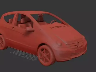 Mercedes Benz A class 3 door 2010 3D print model