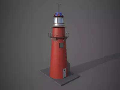 lighthouse Low-poly 3D model