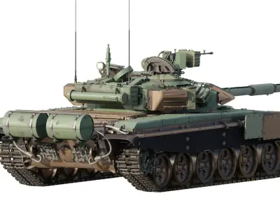 Tank T-90A 3D model