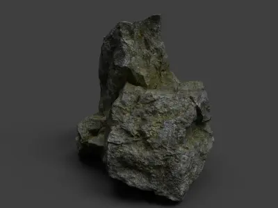 Rock 7-2 Low-poly 3D model