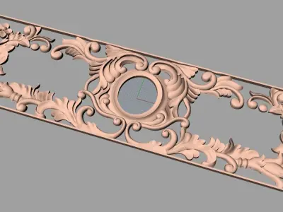 Artcam Aspire 3D relief models STL Files used for CNC E640 3D model