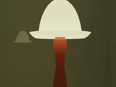 Simple 3D Desk Lamp Free low-poly 3D model