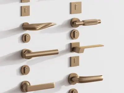 Door knob 01 3D model