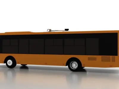 Bus Bogdan E701 Low Low-poly 3D model
