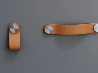 Ikea OSTERNAS leather handle set 3D model