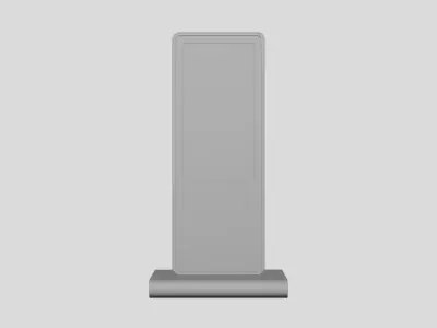 Digital LCD Display - Geometry Only No Textures No Materials 3D model