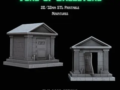 TONS OF SKELETONS - CEMETERY TERRAIN PACK 3D print model