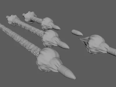 Sci-Fi Cannon Shot 3D print model