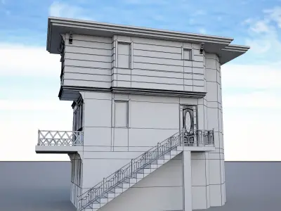 Ornate building 3d model 6 3D model