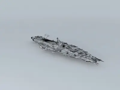 Hero Class Battlecruiser BC103D 3D model