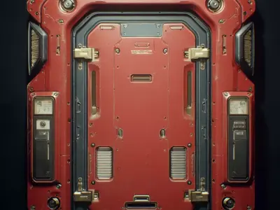Sci-Fi Doors Set 3D model