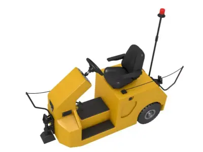 Electric Industrial Tugger 3D model