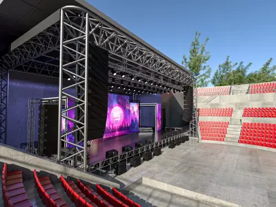 Amphitheater Concert Stage 3D model