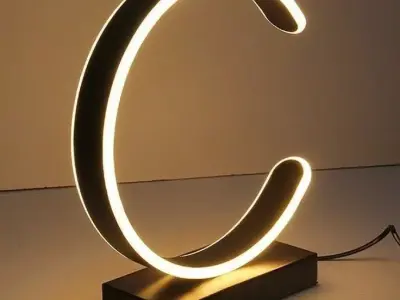 Modell of lamp for interior Free low-poly 3D model