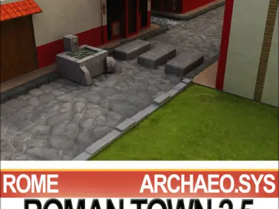 Roman Town Roads A 2 5 STL Printable 3D model