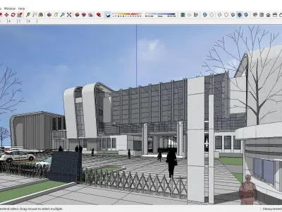 Sketchup School and University K10 3D model