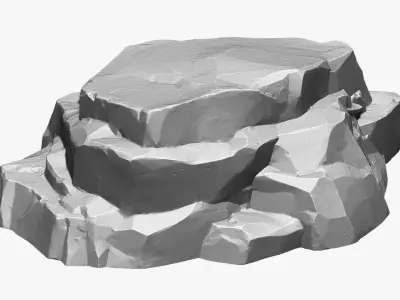 3D Mountain rock Zbrush sculpt 3D model