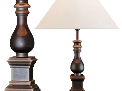 Flamant barbara black 41 cm 3D model