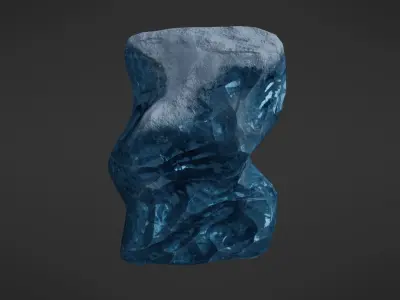 Iceberg rock Low-poly 3D model