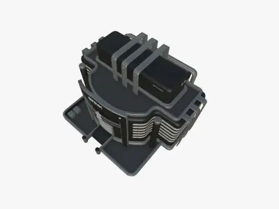 SciFi Bank A07 Black - Sci Fi Exterior Design Low-poly 3D model