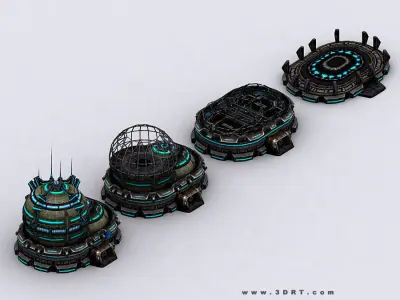 3DRT - Science Lab  Low-poly 3D model