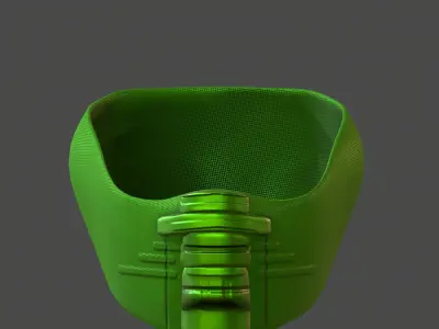 Gas mask helmet 3d model scifi Low-poly  Low-poly 3D model